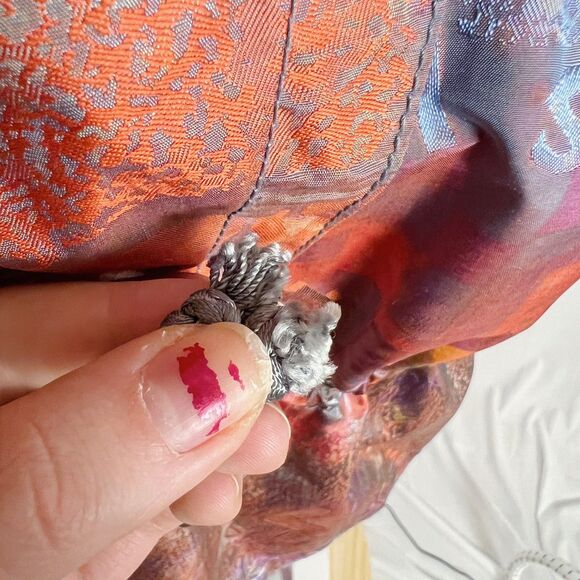 Vintage 1980s Kaelin Ski Jacket Orange Purple Holographic Women's Size 10 - Picture 8 of 8